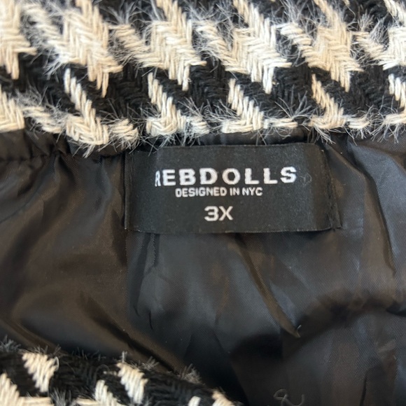 Rebdolls Houndstooth Tweed Skirt - 3x - Picture 3 of 3